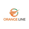 Orange line metro rail transit system logo