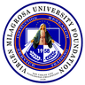 Virgen Milagrosa University Foundation logo