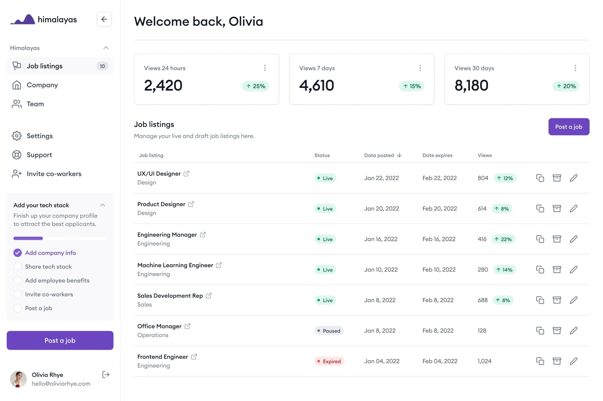 Himalayas recruit product mockup